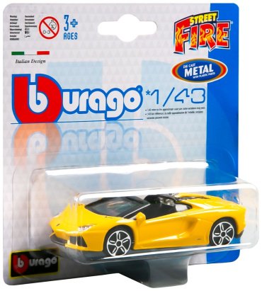 BBurago Lamborghini Aventador Roadster 18-30001/18-30249, металл, желтый купить,NaN