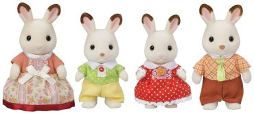 Фигурка Sylvanian Families Семья шоколадных кроликов 8 см 4 шт