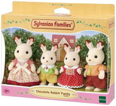 Фигурка Sylvanian Families Семья шоколадных кроликов 8 см 4 шт