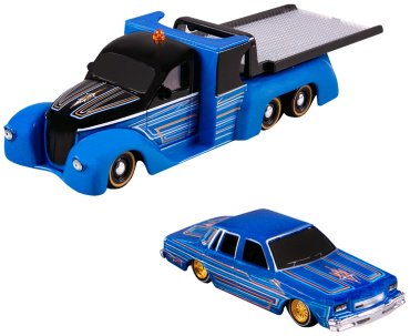 Maisto Elite Transport - Missile Tow Flatbed/Chevrolet Caprice '87 15055/13, металл, пластик, синий