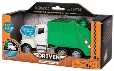 DRIVEN Мусоровоз WH1010Z, пластик, белый, зеленый купить,NaN