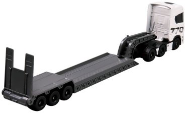 Автотранспортер Maisto Scania 770S with Bobcat Compact Track Loader 11681/5, металл, пластик, белый