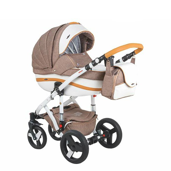 Коляска Adamex 3в1 Vicco R3 коричневая купить,NaN