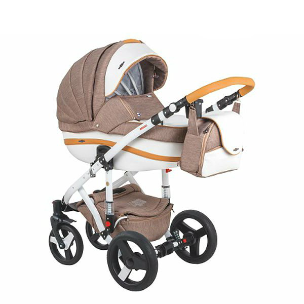 Коляска Adamex 3в1 Vicco R3 коричневая купить,NaN