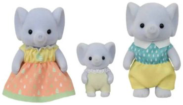 Фигурка Sylvanian Families Семья Слонов 8 см 3 шт