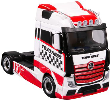BBurago Custon Cabs - Mercedes-Benz Actros Gigaspace 18-32200/18-32201, металл, белый