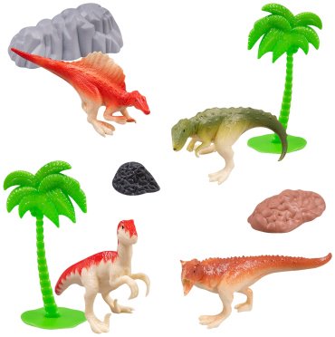 Фигурка RW Nature Expolre: Dinosaur. Время динозавров 4.5 см 4 шт купить,NaN