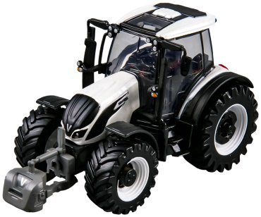BBurago Valtra N174 с 3мя прицепами 18-31704, металл, пластик, белый купить,NaN