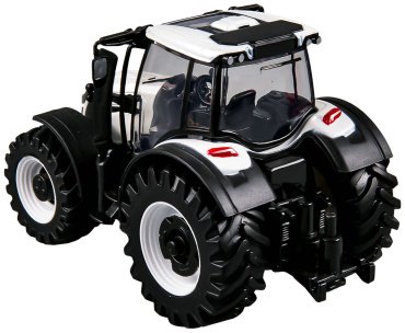 BBurago Valtra N174 с 3мя прицепами 18-31704, металл, пластик, белый