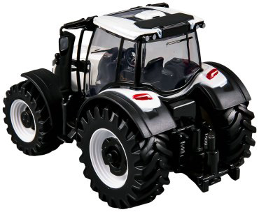 BBurago Valtra N174 с 3мя прицепами 18-31704, металл, пластик, белый купить,NaN