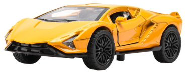 Легковая Технопарк Lamborghini Sian 379079, пластик, металл, оранжевый купить,NaN