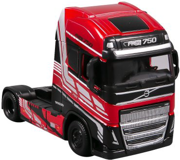 BBurago Custon Cabs - Volvo FH16 Globetrotter 750 XXL 18-32200/18-32203, металл, красный