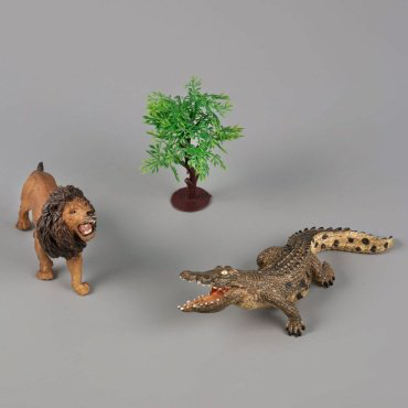 Xing Lian Animal World Лев и Крокодил