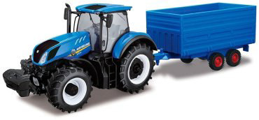 BBurago 18-44067 New Holland T7.315 с прицепом для сена