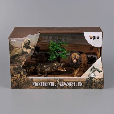 Xing Lian Animal World Лев и Крокодил
