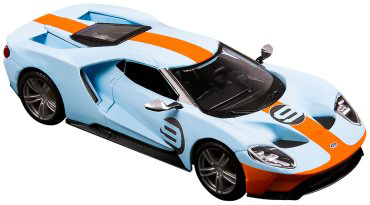 BBurago Ford GT Heritage Edition '19 18-41164, металл, пластик, голубой