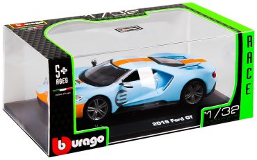 BBurago Ford GT Heritage Edition '19 18-41164, металл, пластик, голубой