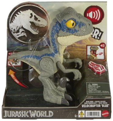 Фигурка Jurassic World Mega Roar. Фигурка динозавра Велоцираптор Блю 20 см 1 шт