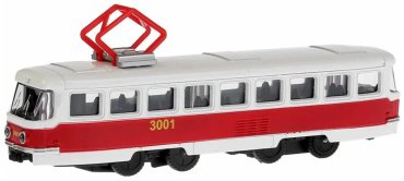 Трамвай Технопарк SB-16-66-OR-WB, металл, белый