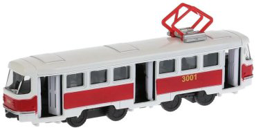 Трамвай Технопарк SB-16-66-OR-WB, металл, белый купить,NaN