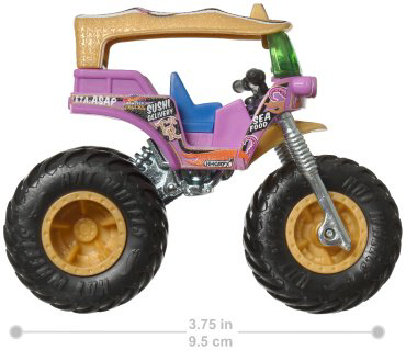 Внедорожник Hot Wheels Tuk n Roll FYJ44/HTM46, пластик, мультиколор купить,NaN