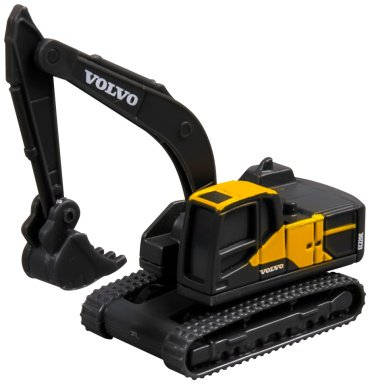 Автотранспортер Maisto Volvo FH16 with Volvo EC220E Excavator 11681/1, металл, пластик, черный