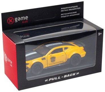 X Game kids Pull back 89600Y, пластик, желтый