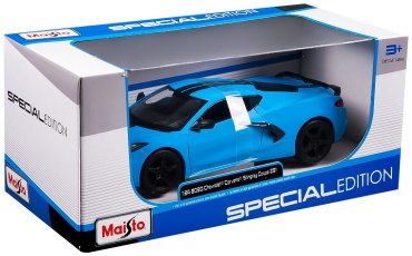 Maisto Chevrolet Corvette C8 2020 31527 BU, металл, голубой