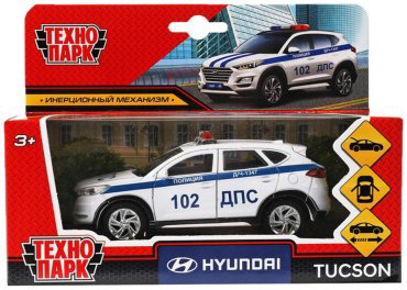 Технопарк Hyundai Tucson, металл, белый купить,NaN