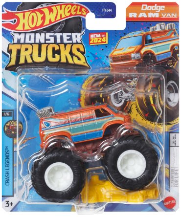 Внедорожник Hot Wheels Dodge RAM Van FYJ44/HTM24, пластик, оранжевый
