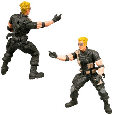 Фигурка Lanard Battle Force. Набор подвижных фигурок бойцов 7.5 см 6 шт
