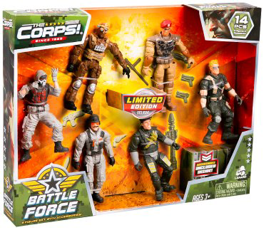 Фигурка Lanard Battle Force. Набор подвижных фигурок бойцов 7.5 см 6 шт купить,NaN