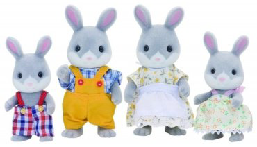 Sylvanian Families Семья серых кроликов 9.5 см купить,NaN