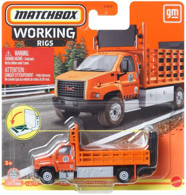Спецтехника Matchbox GMC 3500 Attenuator N32420/HVV17, металл, оранжевый
