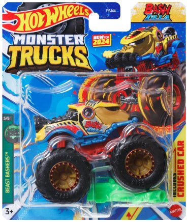 Внедорожник Hot Wheels Bashzilla 2024 FYJ44/HTM33, пластик, мультиколор