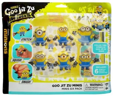 Фигурка Goo Jit Zu Миньоны 6 см 6 шт купить,NaN