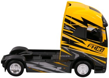 BBurago Модель трака Custon Cabs - Volvo FH16 Globetrotter 750 XXL (yellow) 18-32200/18-32205, металл, желтый