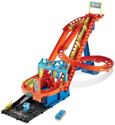 Детские треки и авторалли Hot Wheels Американские горки HDP040, пластик, мультиколор