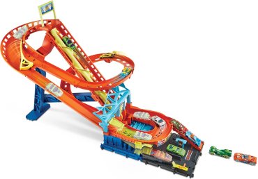 Детские треки и авторалли Hot Wheels Американские горки HDP040, пластик, мультиколор