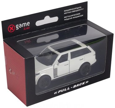 X Game kids Pull-Back 68510W, пластик, металл, белый