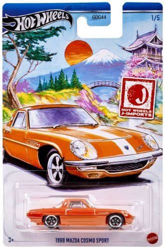 Легковая Hot Wheels J-Imports - Mazda Cosmo Sport '68 HWR57/1, металл, оранжевый