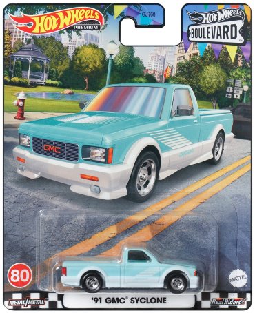 Hot Wheels GMC Syclone '91 GJT68/HKF24, металл, голубой