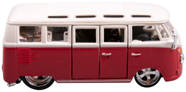 BBurago Volkswagen Van Samba 18-43048, пластик, металл, белый, красный купить,NaN