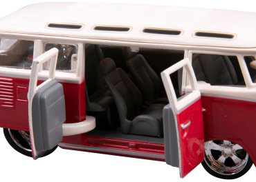 BBurago Volkswagen Van Samba 18-43048, пластик, металл, белый, красный купить,NaN