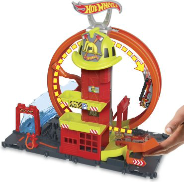 Hot Wheels Пожарная супер-станция HKX410, пластик, мультиколор купить,NaN