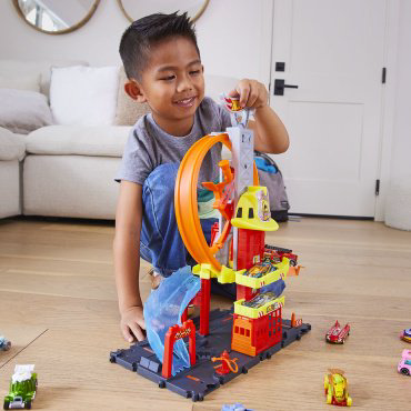 Hot Wheels Пожарная супер-станция HKX410, пластик, мультиколор купить,NaN