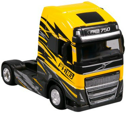 BBurago Модель трака Custon Cabs - Volvo FH16 Globetrotter 750 XXL (yellow) 18-32200/18-32205, металл, желтый