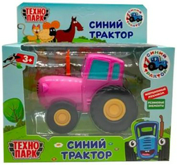 Синий трактор трактор BLUTRA-11-PK, металл, розовый