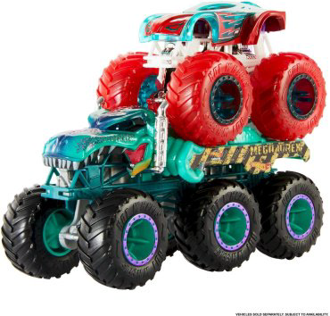 Hot Wheels Mega-Wrex HWN86/HWN87, пластик, зеленый купить,NaN