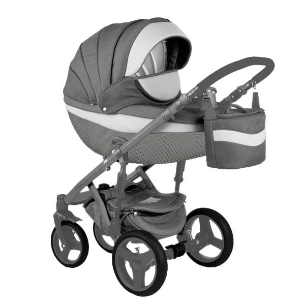 Коляска Adamex 2в1 Monte Carbon D3 серая купить,NaN